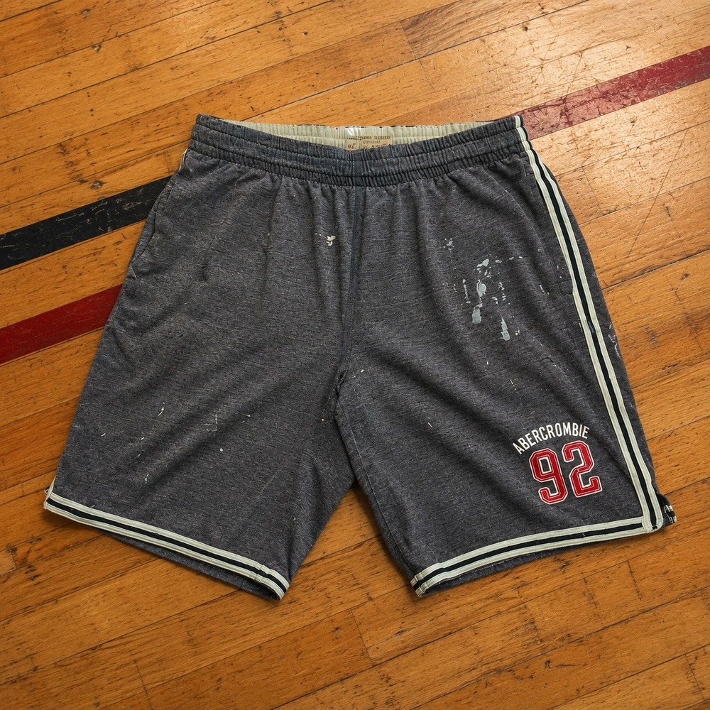 Vintage Abercrombie Athletic Shorts Mens Large Y2K Distressed Varsity  Blokecore